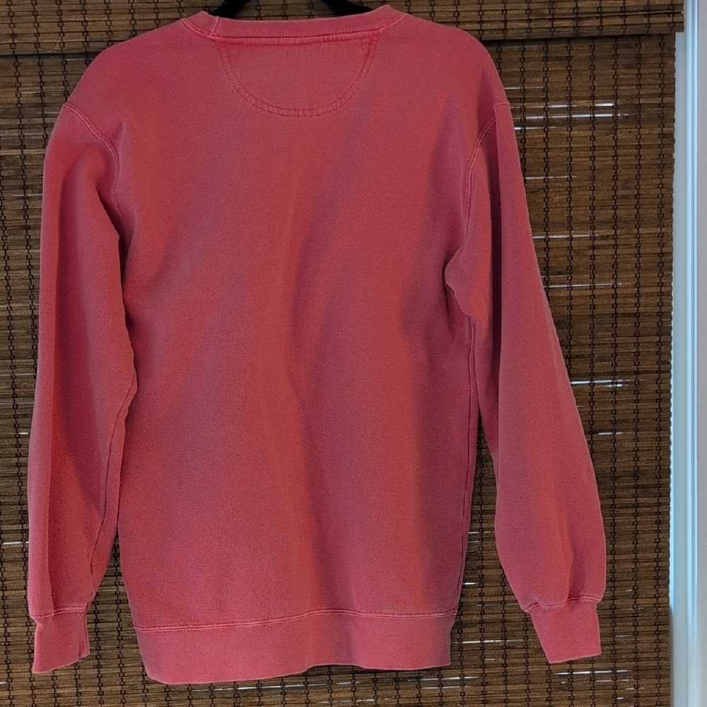 The Salty Dog Cafe Sweatshirt Crew Neck Size Small Stonewash Watermelon Pink - Picture 3 of 6